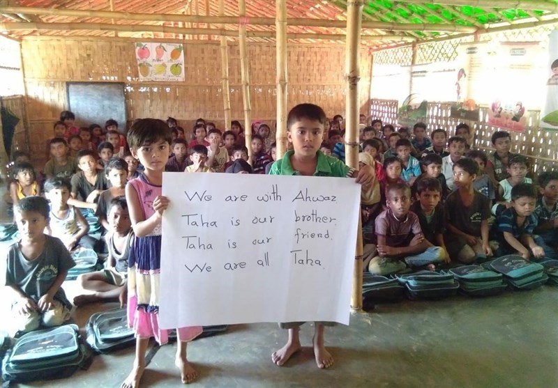 همدردی دانش‌آموزان میانماری با کوچک‌ترین شهید حادثه تروریستی اهواز