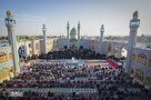 نماز عید فطر در آستان حضرت محمد هلال بن علی (ع) برگزار شد