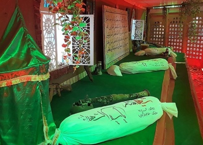 مراسیم الاستقبال من 44 شهید تم الکشف عنهم ، بمتحف شهداء مدینة اهواز