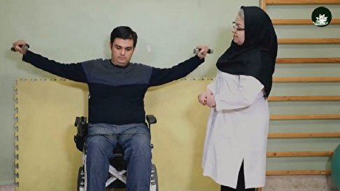 آموزش تمرینات با وزنه ویژه جانبازان آسیب نخاعی
