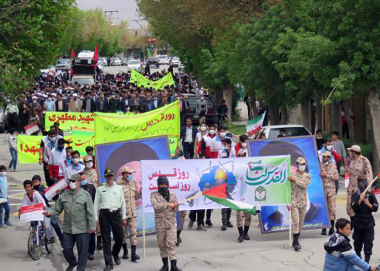 گزارشی از راهپیمایی مردم شهید پرور استان اصفهان در قدس 1401