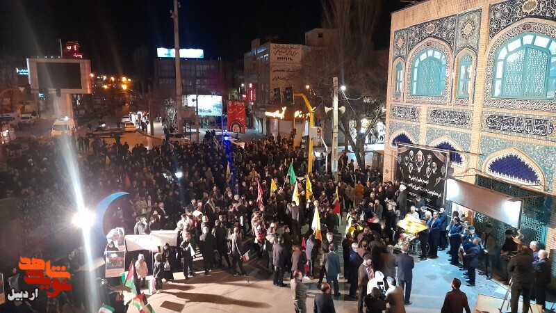 اردبیلی‌ها در محکومیت حمله به کنسولگری ایران تجمع کردند